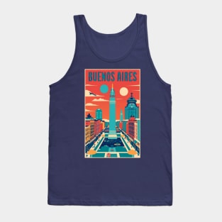 A Vintage Travel Art of Buenos Aires - Argentina Tank Top